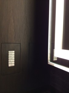 Trufig Dark Wood Keypad Lights Sahdes Scenes
